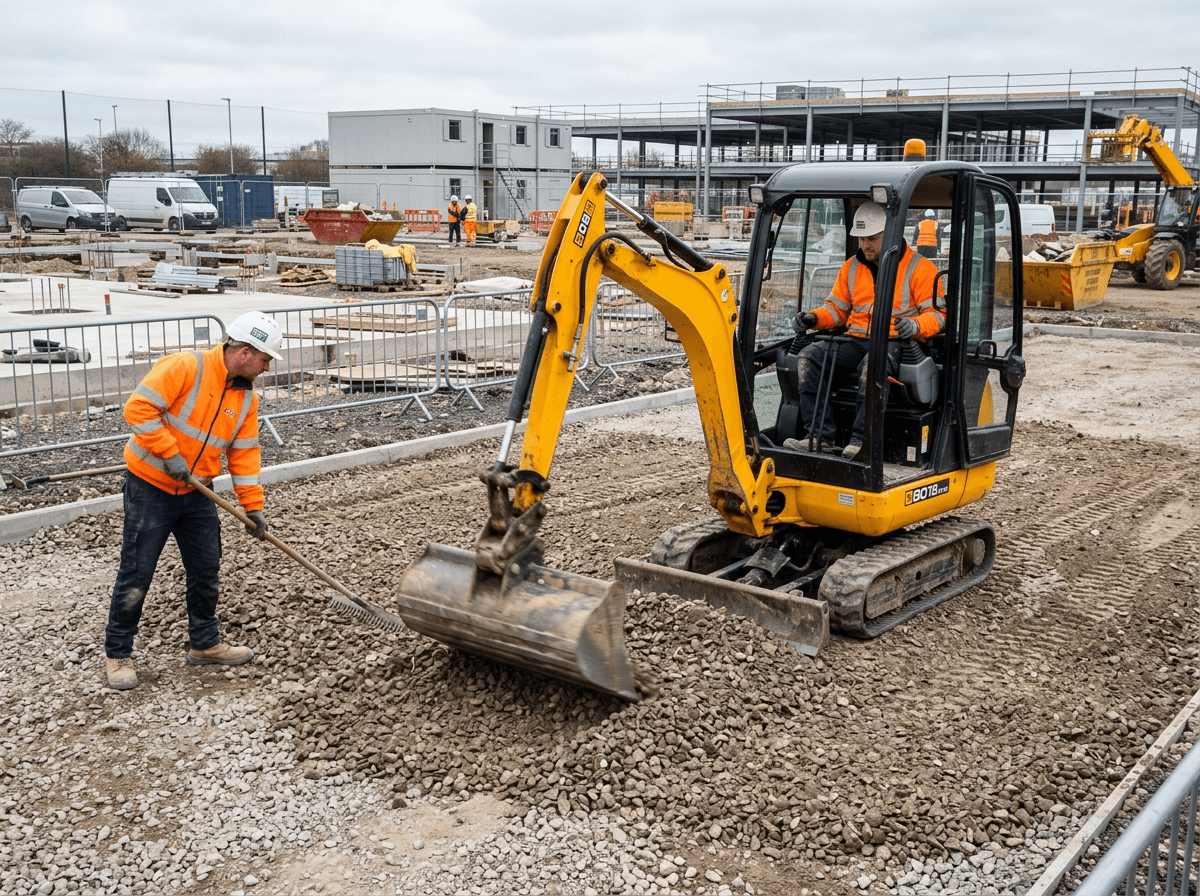 Post-construction site clean-up